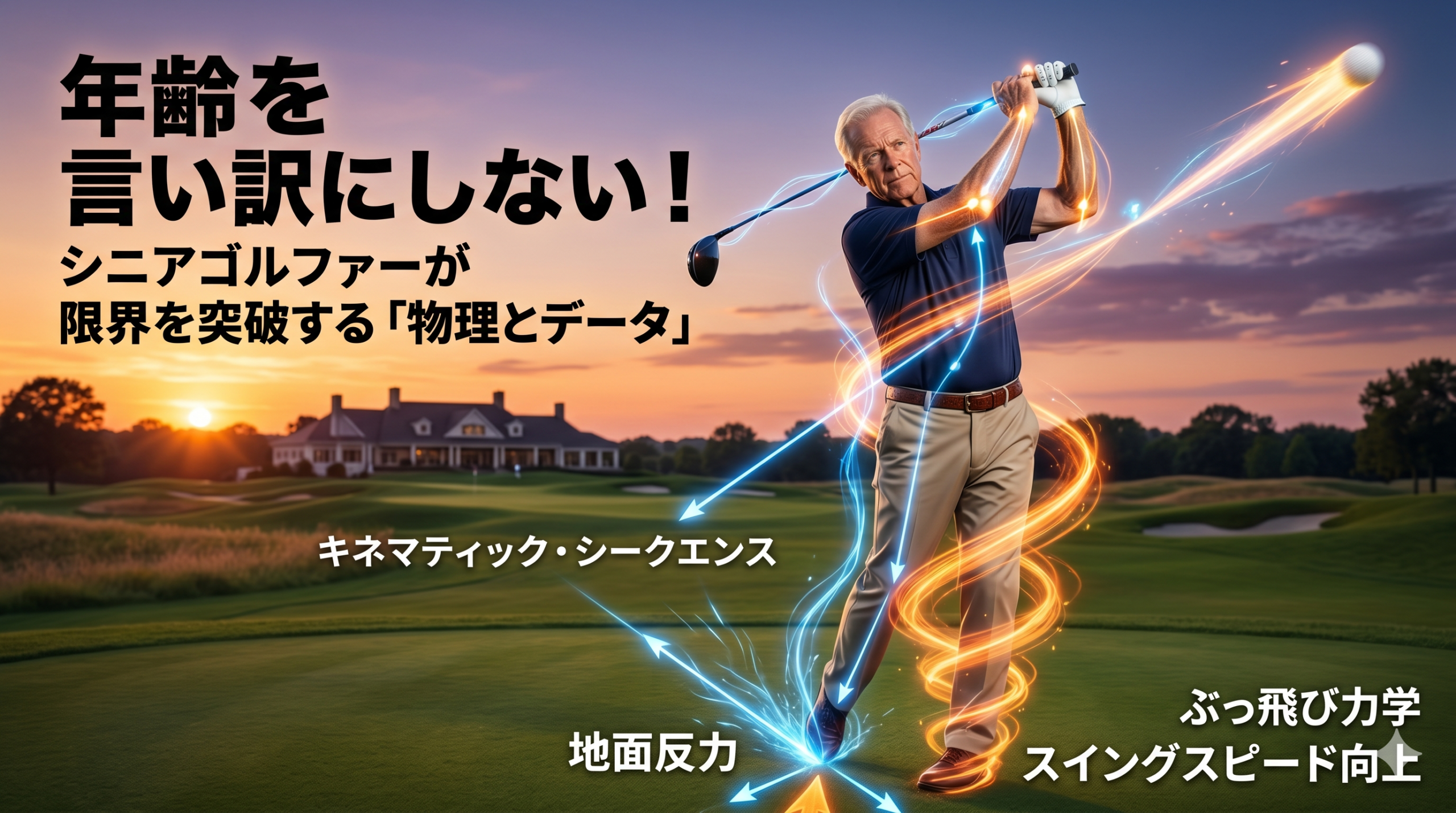 年齢を言い訳にしない!シニアゴルファーが限界を突破する「物理とデータ」